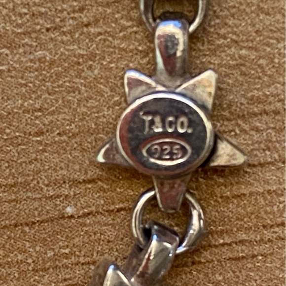 Tiffany & Co. 925 Sterling silver chain of stars necklace 16 inch - Picture 7 of 11